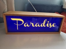 Seletti Lightbox with changeable sayings - Paradise, Smile, Live, or blank