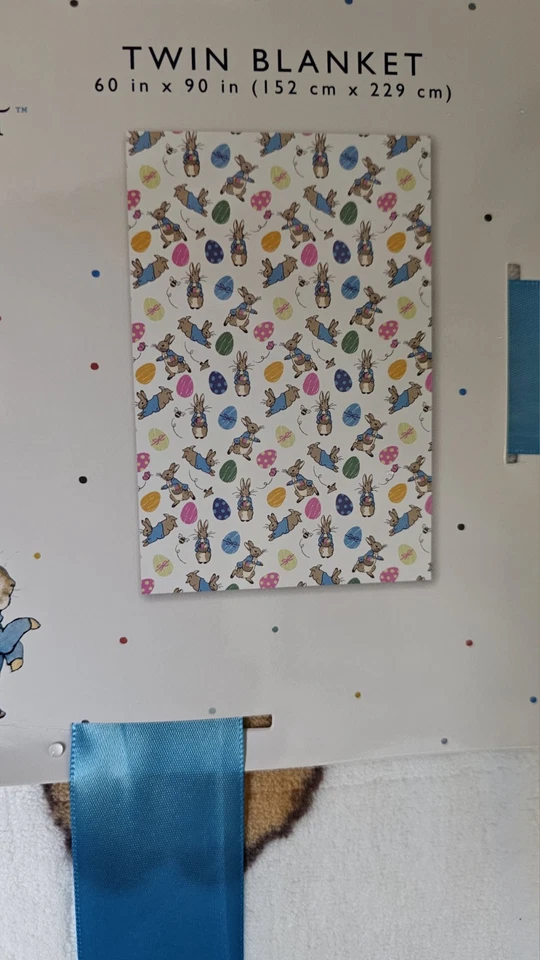 Peter кролика Беатрикс Поттер плед 60 x 90 новый с Ярлыками - Изображение 2 из 3