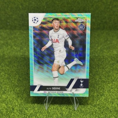 2022-23 Topps Chrome UEFA Alfie Devine Aqua /199  Refractor Rookie Tottenham RC
