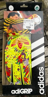 Vintage 90s Adidas adiGRIP Goalkeeper Gloves Size 10 BNIB Deadstock Retro NOS
