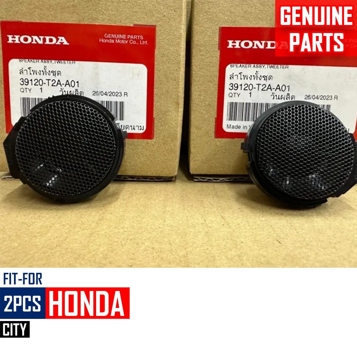 For Honda City GN Sedan 2020-2023 OEM 2 PCs Tweeter Audio Speaker