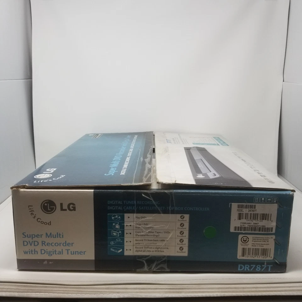 LG DR787T Digital Super Multi DVD Recorder Remote Quick Setup Guide EUC w Box - Image 2 of 4