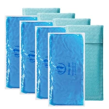 4PK Flexible Gel Ice Packs for Injuries Reusable - Gel Ice Pack Cold Compress...