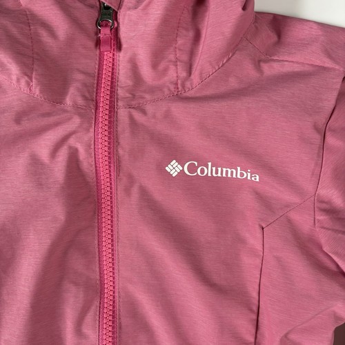 COLUMBIA Youth XS 6/7 Girls Full-Zip Hood Light Windbreaker Rain Spring Jacket - Picture 4 of 10