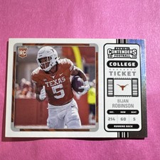 Bijan Robinson#7 RC2023 Panini Chronicles Draft Picks Contenders College Ticket 