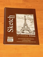 Sketch Book Side Bound Spiral Premium 8.5 X 11 inches Each 30 Sheet Multipurpose