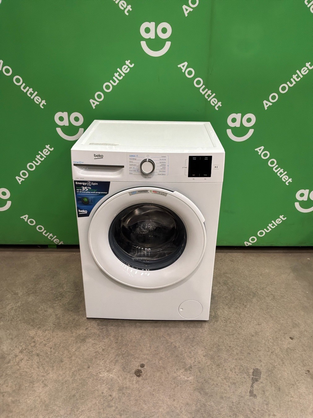 Beko Washing Machine 10kg 1400rpm - White - A Rated B3W31041W #LF117290