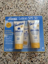 Vacation Classic Lotion SPF50 Broad Spectrum Sunscreen, 6ozx2, Water Resistant