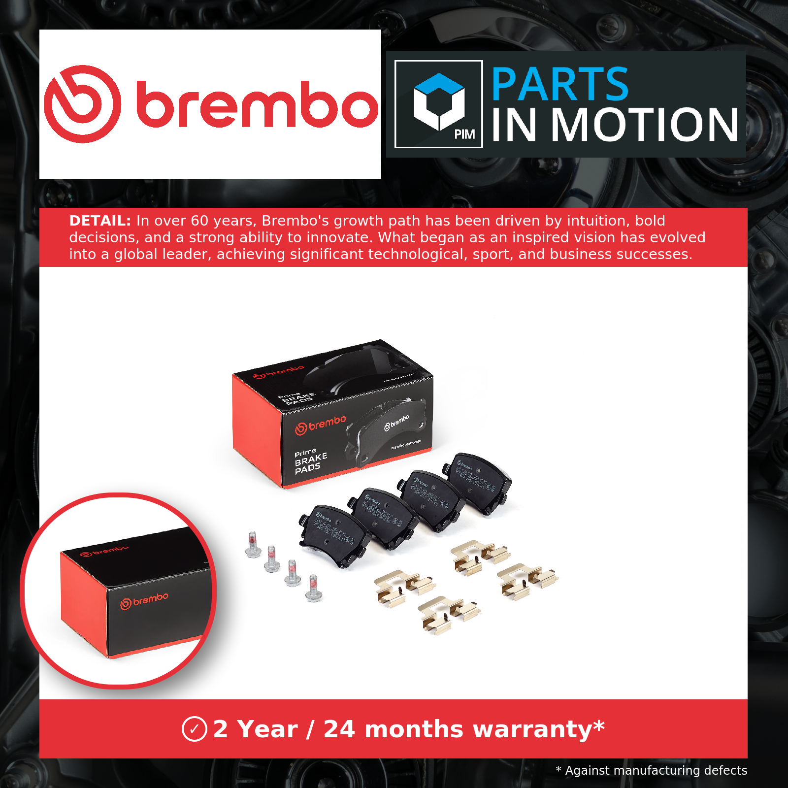 Brake Pads Set fits SEAT ALTEA 5P, 5P1 Rear 1.4 2.0 1.9D 2.0D 2004 on Brembo New - Image 5