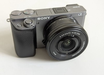 Sony Alpha 6000 spiegellose Systemkamera Kit mit Objektiv E 3.5-5.6/PZ 16-50mm,