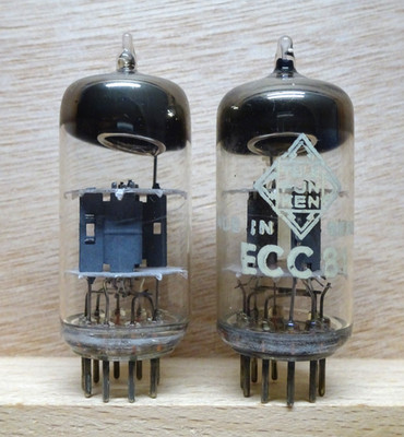 2X: TELEFUNKEN ECC81 | SEHR GUT   NOS diamond Tubes Röhren ( 12AT7 )