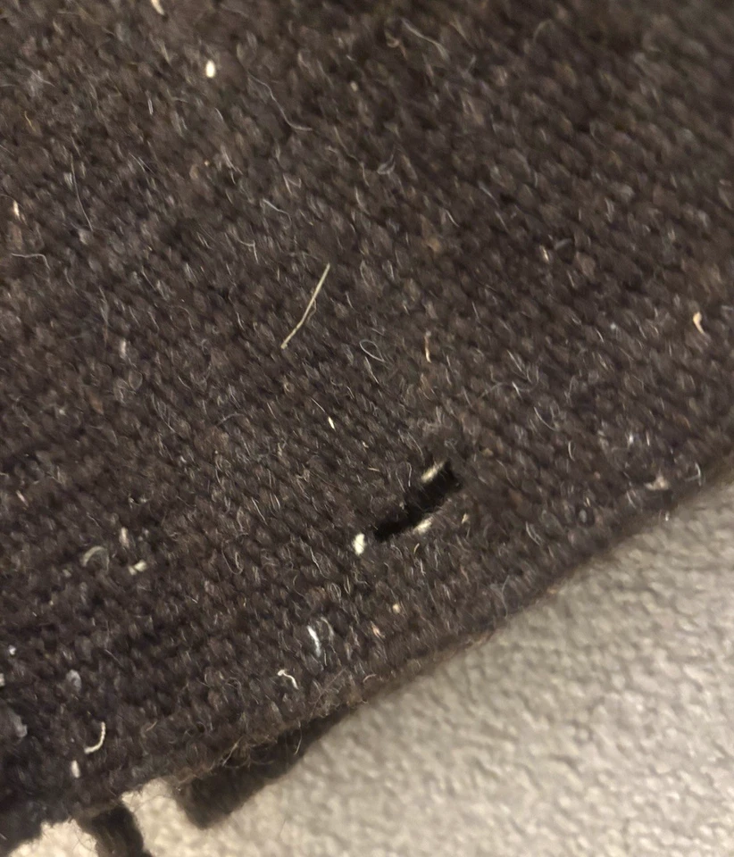 Par de alfombras de lana vintage Southwest aprox. 5' x 29" - Colores marrón/bronceado Foto 4 de 4