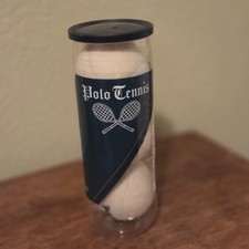 TRE PALLINE DA TENNIS POLO BIANCHE MAI USATE LOGO RALPH LAUREN