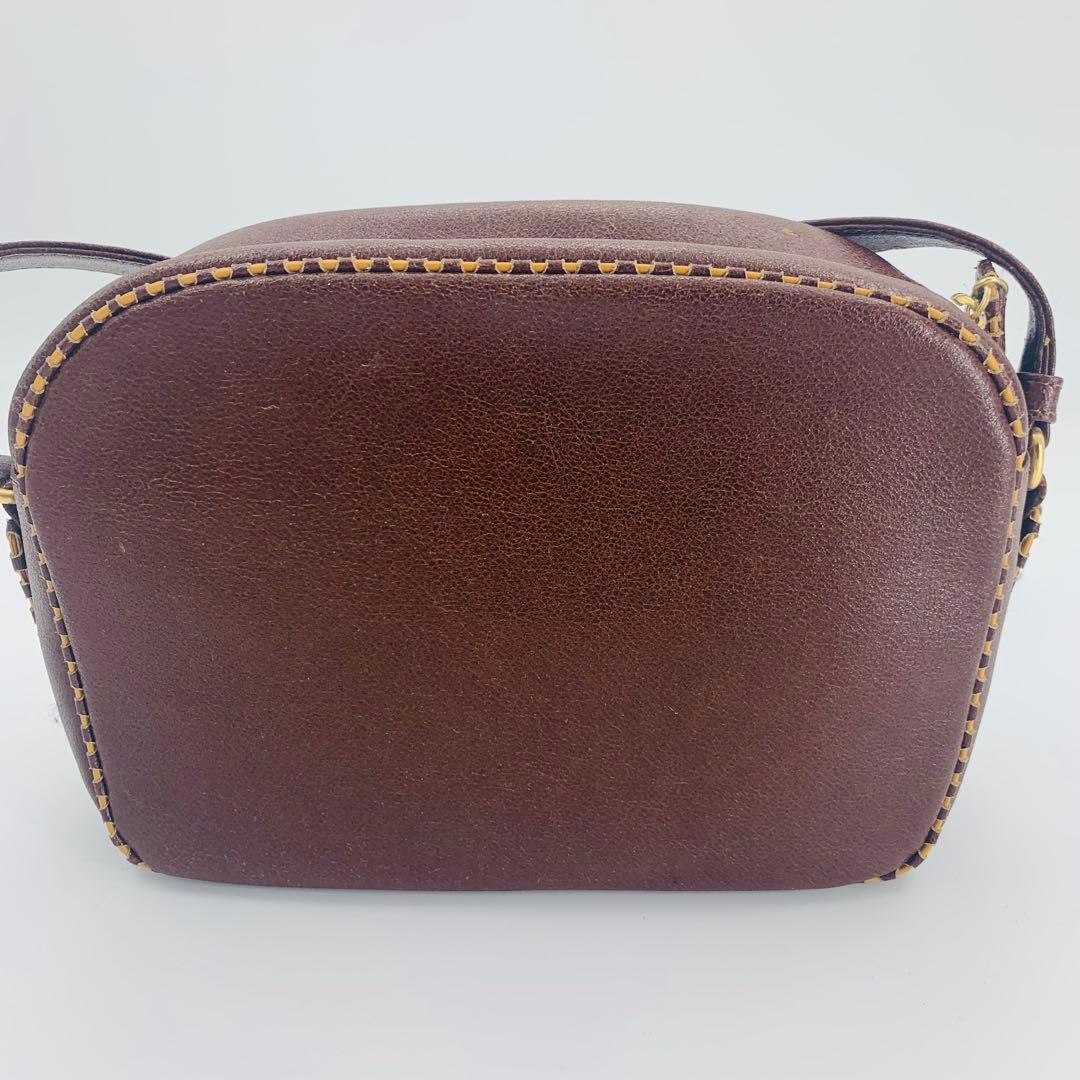 Valentino Garavani Leather Shoulder Bag Brown, Elegant, Used, 25cm x 20cm Japan thumbnail 2