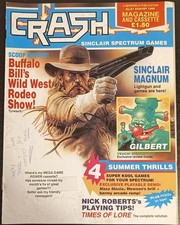 CRASH ZX Spectrum Magazine No. 67 AUGUST 1989 LONE WOLF POSTER