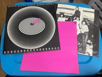 Queen Jazz LP 1978 Elektra 6E-166 w/ Poster Bicycle Race VG