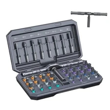  42 in 1 Magnetic Screwdriver Set, Multi Bit Ratchet Screwdriver Set With Grey