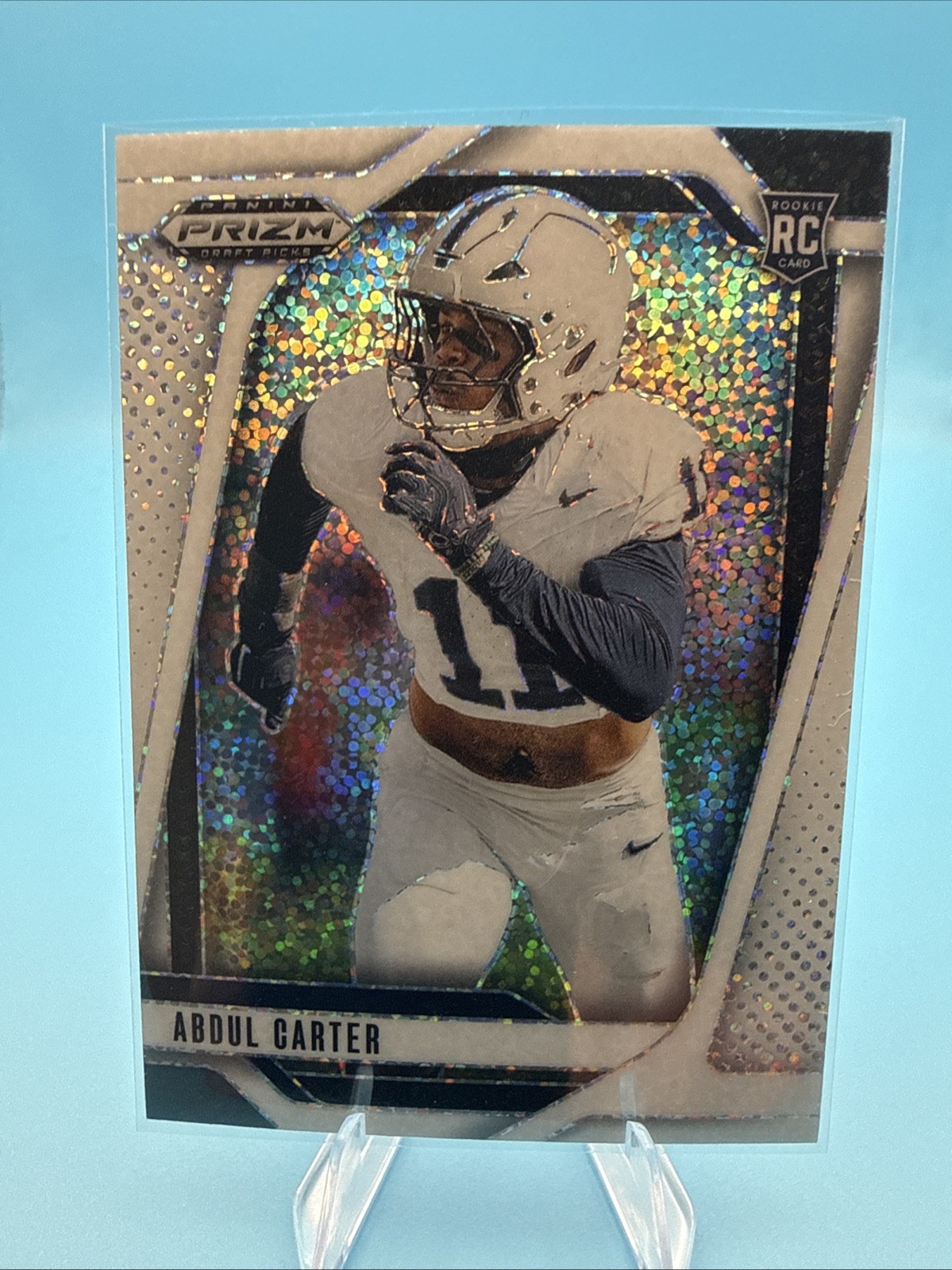 2025 Panini Prizm Draft Picks - Abdul Carter #102 White Sparkle Prizm (RC)