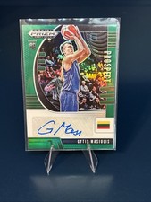 Gytis Masiulis RC Auto ! 2020 Prizm Draft Picks Prospect Autographs Green