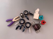 Lot Of 9 Paper Punches Corners, Edges, Circles, Shapes READ Scrapbooking Card