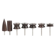 Ebony Leather Burnisher Wooden Leather Craft Kit Leather Slicker Tool Drill Sets