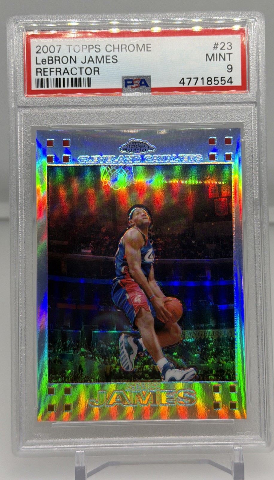 LeBron James 2007 Topps Chrome #23 Refractor /999 Price Guide