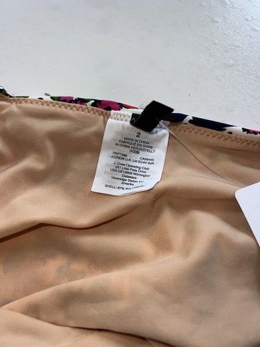 J Crew Tie-Shoulder One-Piece Swimsuit in Watermark Floral Print Size 2 - Picture 8 of 10