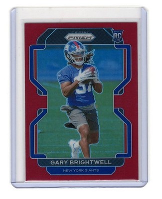 2021 Panini Prizm Gary Brightwell Retail Red Prizm Rookie Card RC SSP #400