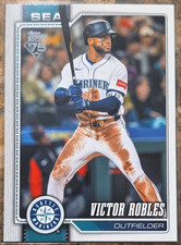 Topps 2025 Series 1 Victor Robles #160 Seattle Mariners MLB 75th Anniversary