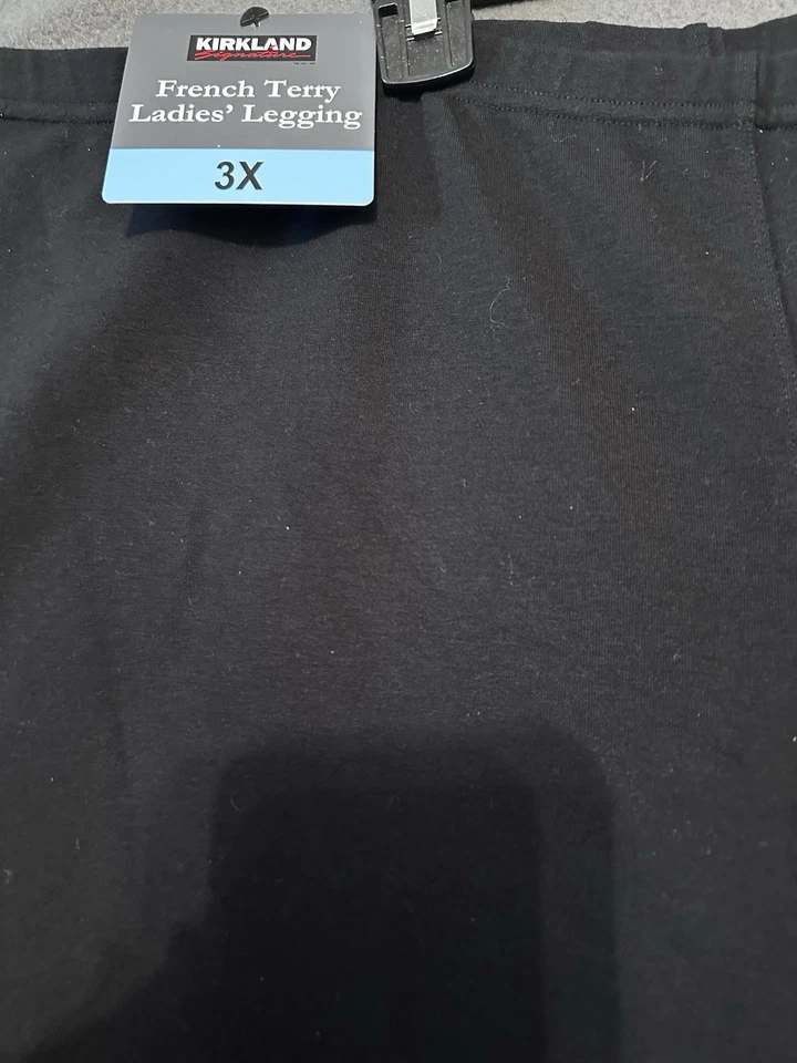 Женские стильные леггинсы для похудения Kirkland Signature черные французские махровые размер 3XL - Изображение 2 из 4