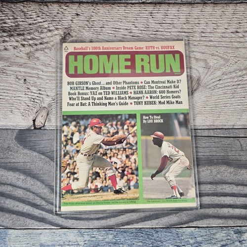 Home Run Magazine 1969: Pete Rose Lou Brock Frank Robinson Vintage Mlb Baseball - Picture 2 of 13