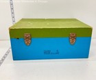 Vintage Masterwork Solid State Green & Blue Record Player Power On — photo 3
