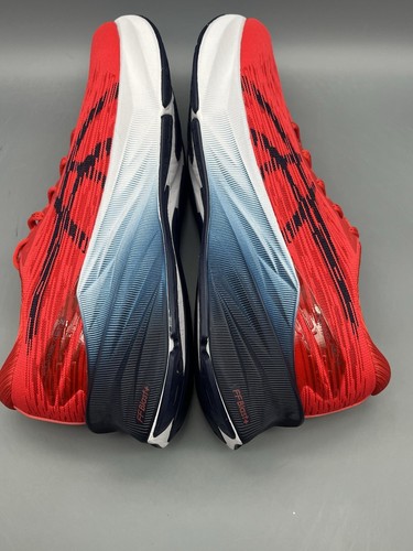 Asics Novablast 3 Para hombres 10.5 Zapatos para Correr Rojo Blanco Azul Entrenamiento Gimnasio Probado - Imagen 6 de 15