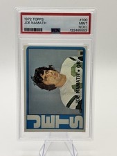 1972 Topps #100 Joe Namath PSA 9 New York Jets NFL Football Card