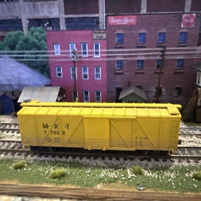 HO Train Miniature  40' MKT OB Wood Box Car KDs