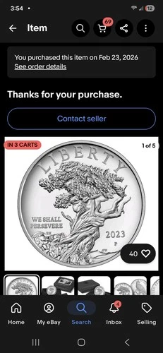 2023 American Liberty Silver Proof Medal W/ Box & Papers