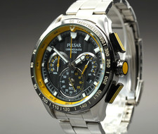 [N COMO NUEVO] SEIKO PULSAR VK63-X001 Reloj Cronógrafo 100m Cuarzo Hombre De JAPÓN
