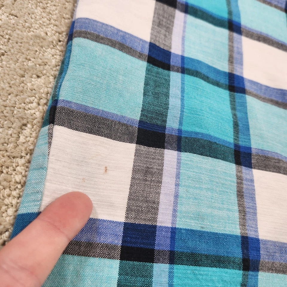 Loudmouth Golf Shorts Mens 36 Blue Plaid Windowpane Stretch Chino Preppy - Image 2 of 4