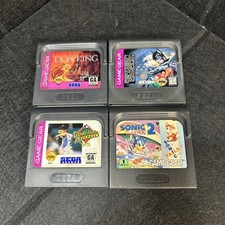 Lot Of 4 Sega Game Gear Games: Sonic 2 Batman Forever Lion King World Series ‘95