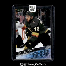 2020-21 Upper Deck #454 Gage Quinney Vegas Golden Knights Young Guns