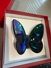 Baccarat Papillon Crystal Lucky Butterfly Blu...