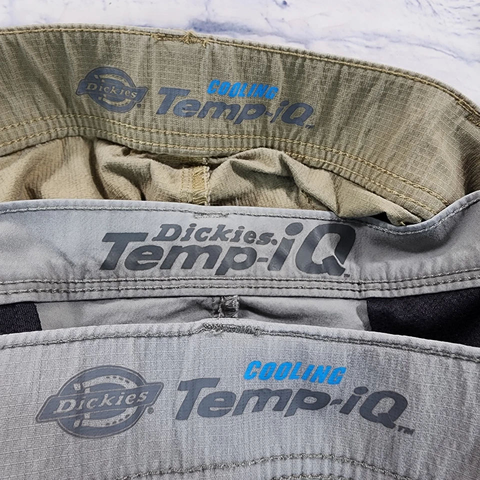 Pantalones Cortos Dickies PARA HOMBRES TALLA 38 Cooling Temp-iQ Dickies Flex Carga LOTE DE 3 Foto 4 de 4