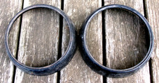 Nos 1952 1953 Vintage Mercury Headlight Bezels Original Custom Frenched