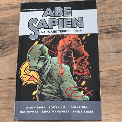 Abe Sapien: Dark and Terrible Hardcover Graphic Novel Hellboy Mignola, Fiumara