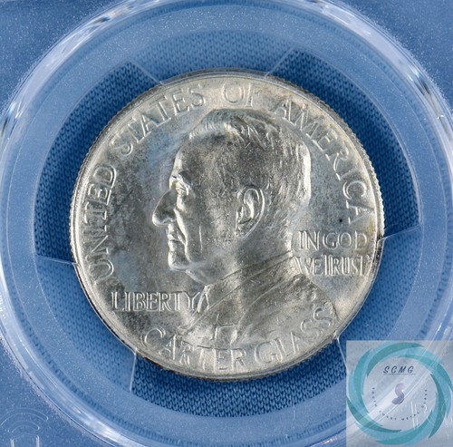 1936 Lynchburg Commemorative 50c PCGS MS65 - Vintage Champagne and Icey Blues - Picture 5 of 12
