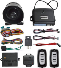 Car Alarm System Security Antitheft with Keyless Entry Kit  Shock Sensor, Micro