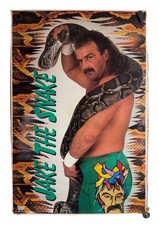 Vintage 1990 WWF World Wrestling Federation Jake The Snake Roberts 24x36 Poster