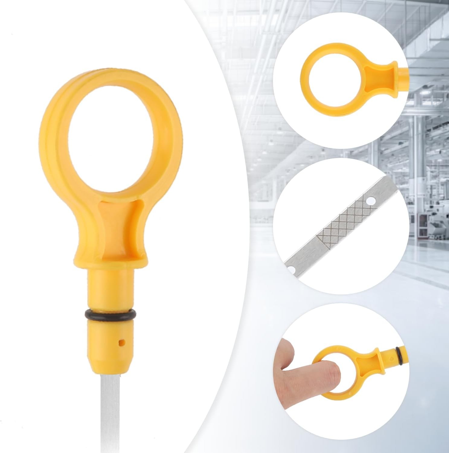 Car Engine Oil Dipstick Replacement OEM#CJ5Z-6750-A,Professional Double Hole Dip