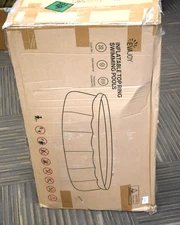 EVAJOY 15ft X 35in Inflatable Top Ring Swimming Pool Set with Pump Blue