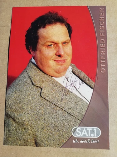 OTTFRIED FISCHER - AUTOGRAPH CARD with ORIGINAL AUTOGRAPH - approx. 15 x 10.5 cm